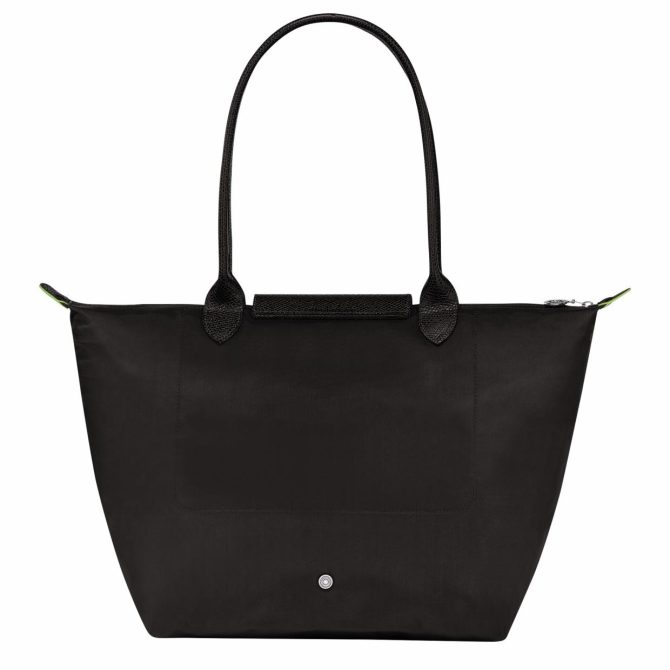 Women Shoulder Bags | Longchamp Le Pliage Green L Tote Bag Black