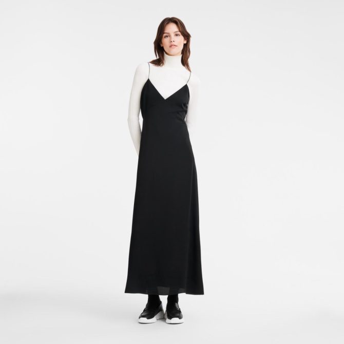 Women Dresses & Skirts | Longchamp Long Dress Black