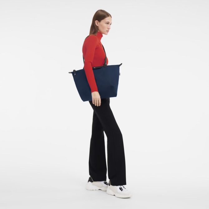 Women Shoulder Bags | Longchamp Le Pliage Energy L Tote Bag Navy