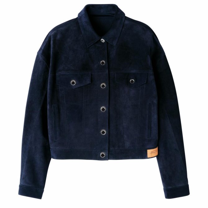 Women Coats & Jackets | Longchamp Jacket Navy