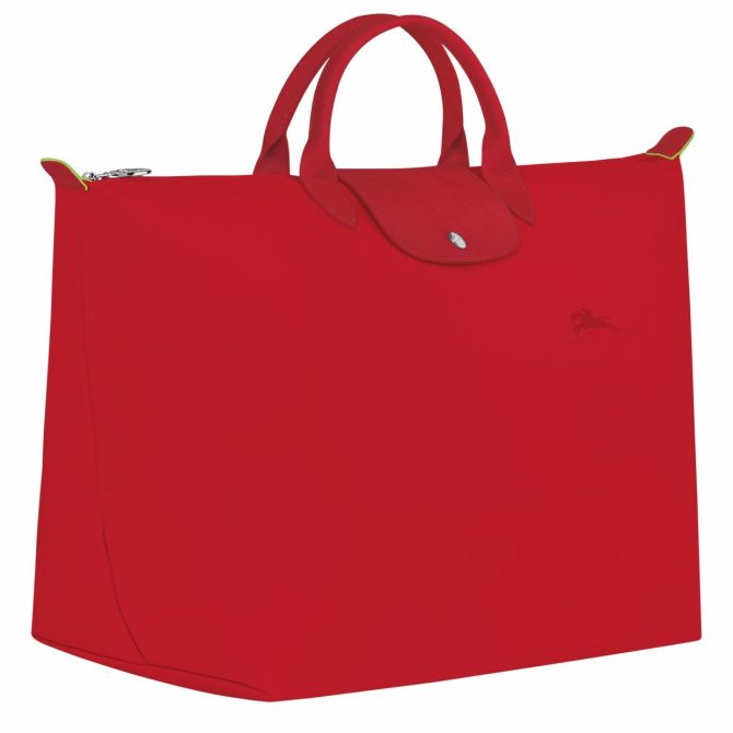 Women/Men Travel Bags | Longchamp Le Pliage Green S Travel Bag Tomato