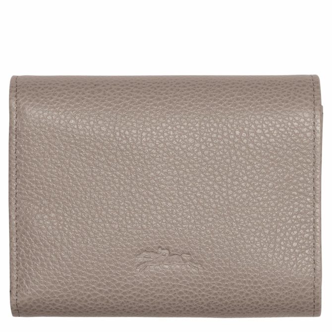 Women/Men Leather Wallets | Longchamp Le Foulonné Wallet Turtledove