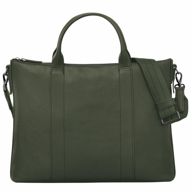 Women/Men Briefcase | Longchamp Longchamp 3D Briefcase Khaki