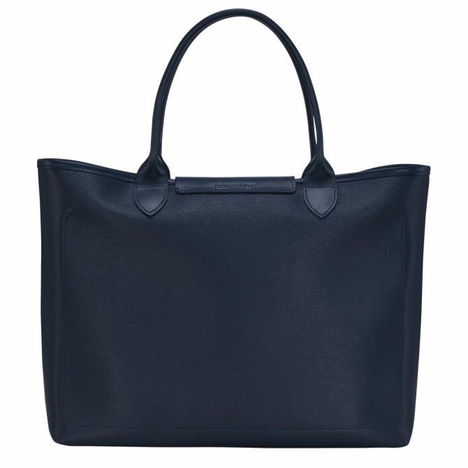 Women Handbags | Longchamp Le Pliage City L Tote Bag Navy