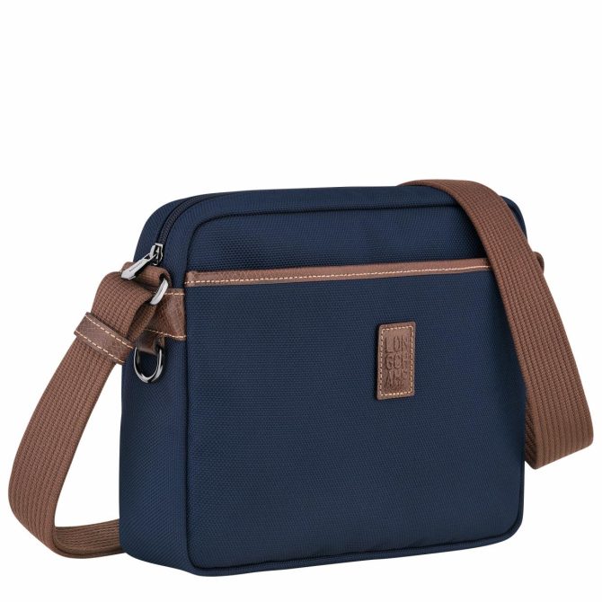 Men Crossbody Bags | Longchamp Boxford M Camera Bag Blue