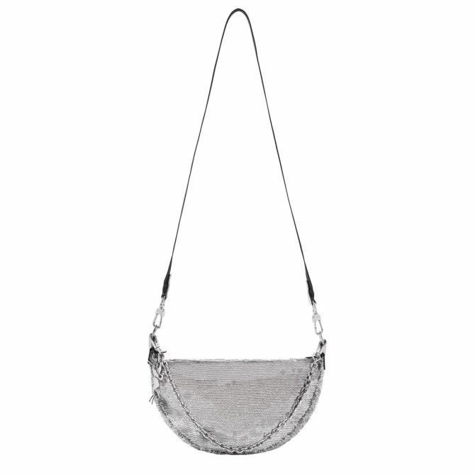 Women Shoulder Bags | Longchamp Smile S Crossbody Bag Silver