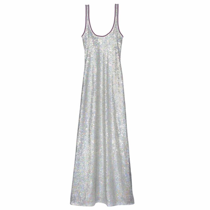 Women Dresses & Skirts | Longchamp Long Dress Silver