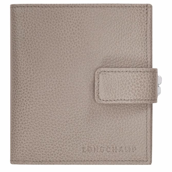 Women Leather Wallets | Longchamp Le Foulonné Compact Wallet Turtledove