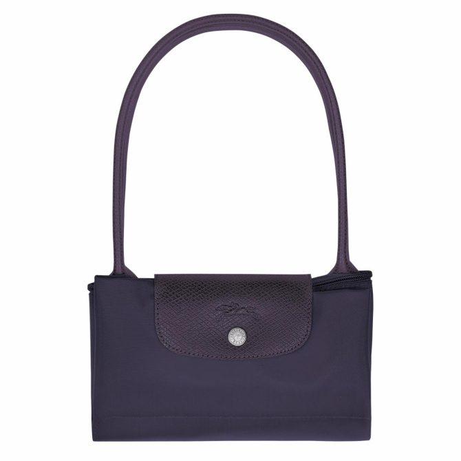 Women Shoulder Bags | Longchamp Le Pliage Green M Tote Bag Bilberry