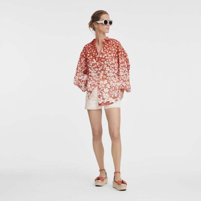 Women Tops & Blouses | Longchamp Shirt Strawberry