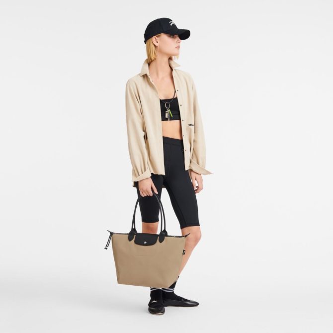 Women Shoulder Bags | Longchamp Le Pliage Energy L Tote Bag Clay