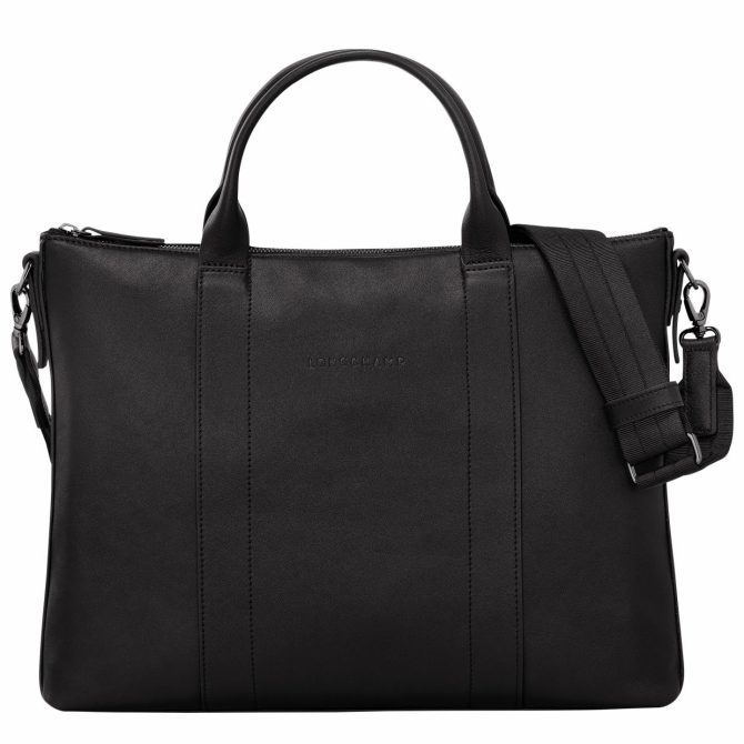 Women/Men Briefcase | Longchamp Longchamp 3D Briefcase Black