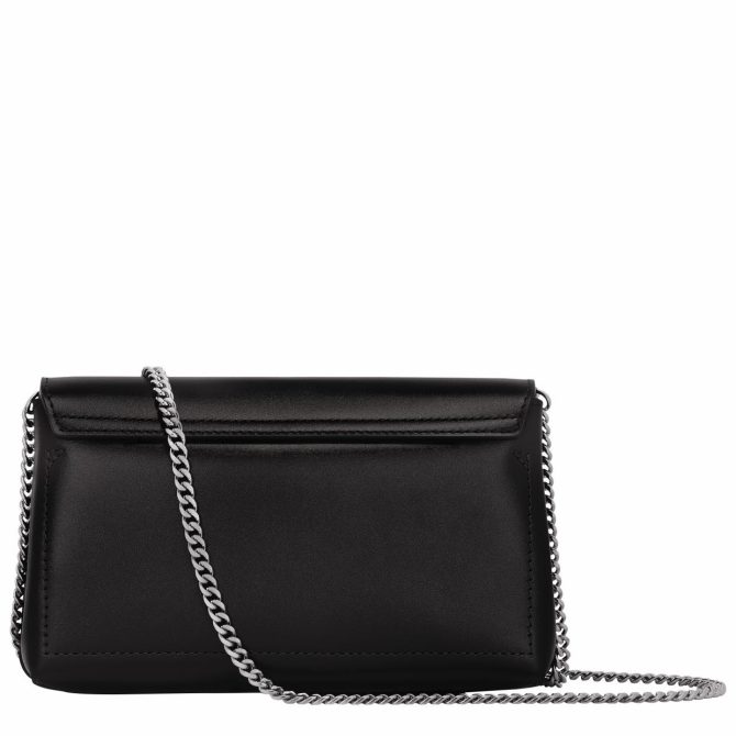 Women Clutches | Longchamp Le Roseau Clutch Black