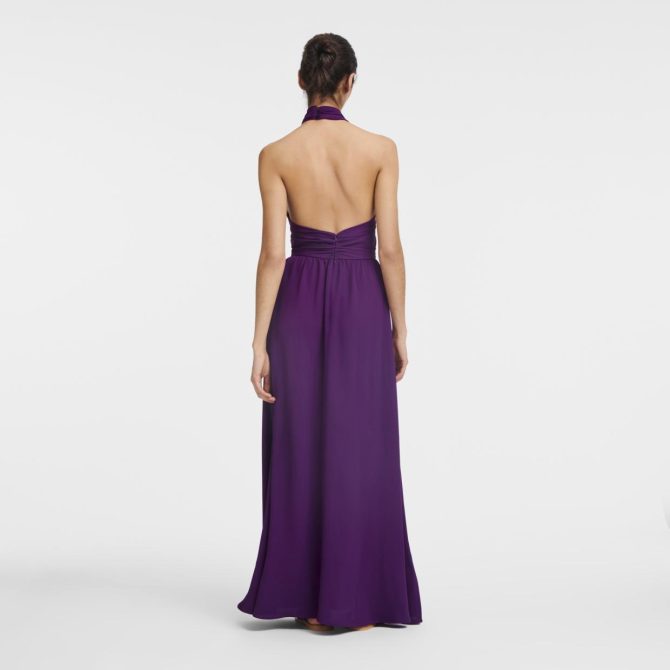 Women Dresses & Skirts | Longchamp Long Dress Violet