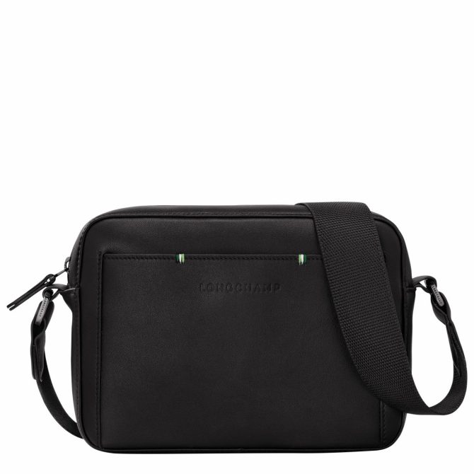 Men Crossbody Bags | Longchamp Longchamp Sur Seine Camera Bag Black