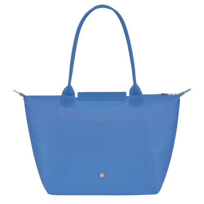 Women Shoulder Bags | Longchamp Le Pliage Green M Tote Bag Cornflower