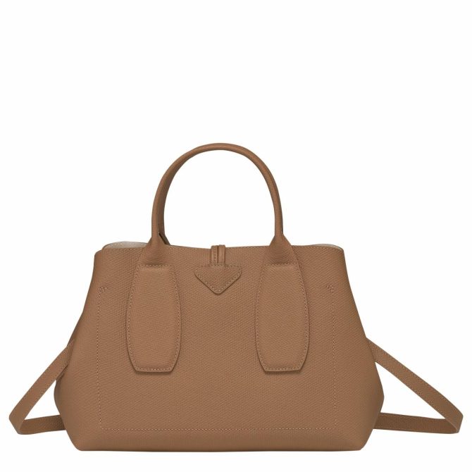 Women Handbags | Longchamp Le Roseau M Handbag Natural