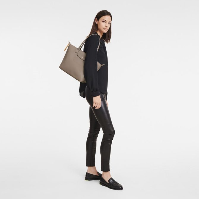 Women Shoulder Bags | Longchamp Le Pliage City M Tote Bag Taupe