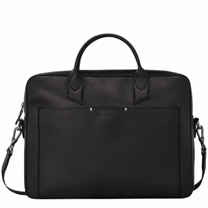 Men Briefcase | Longchamp Longchamp Sur Seine M Briefcase Black