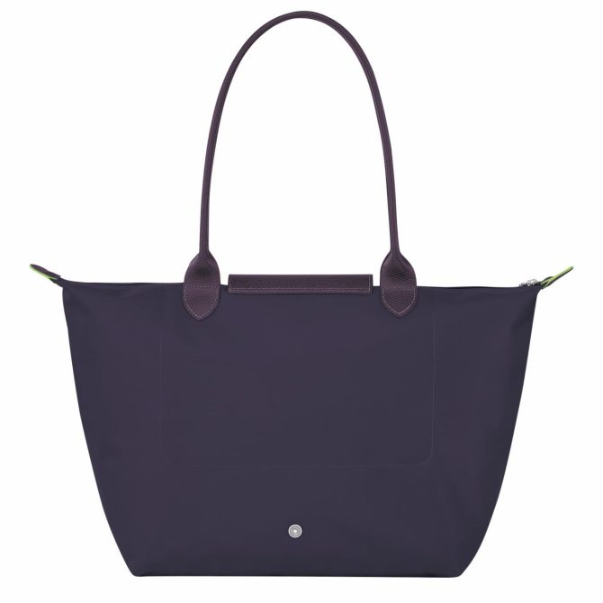 Women Shoulder Bags | Longchamp Le Pliage Green L Tote Bag Bilberry