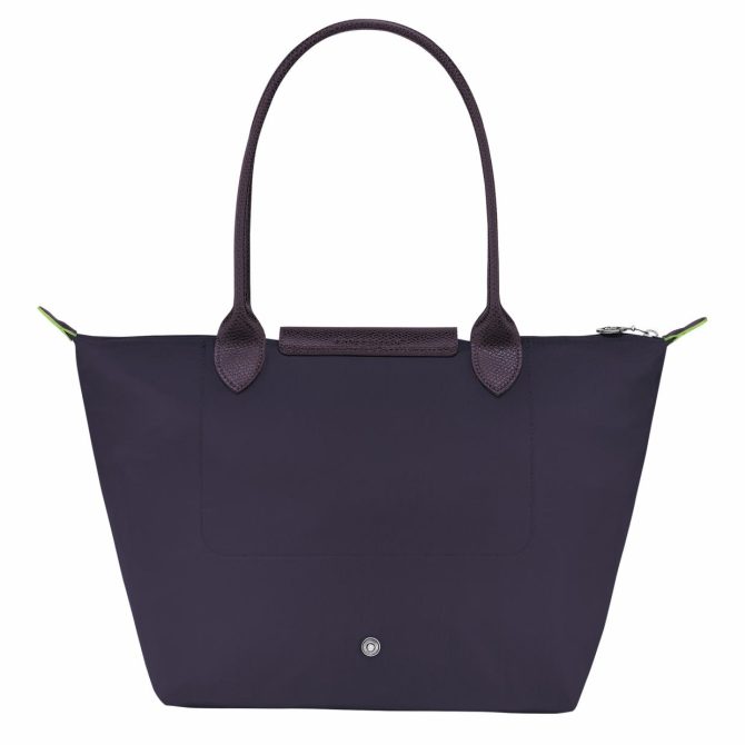 Women Shoulder Bags | Longchamp Le Pliage Green M Tote Bag Bilberry