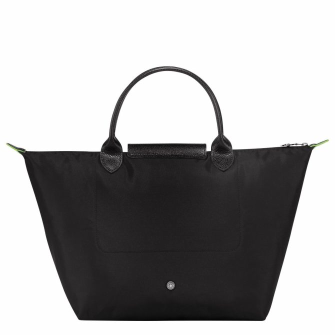 Women Handbags | Longchamp Le Pliage Green M Handbag Black