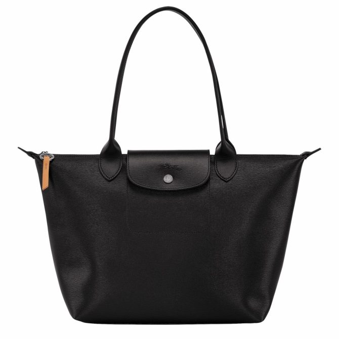 Women Shoulder Bags | Longchamp Le Pliage City M Tote Bag Black