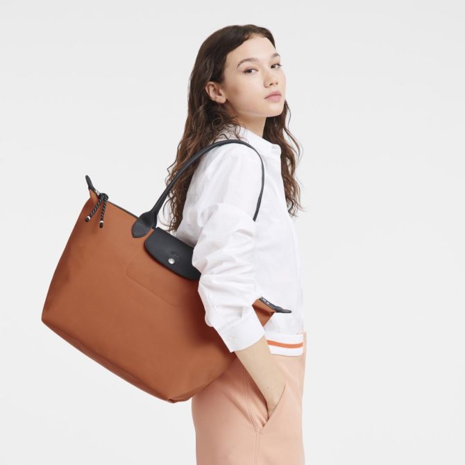 Women Shoulder Bags | Longchamp Le Pliage Energy L Tote Bag Sienna