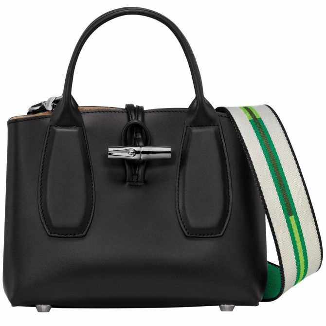 Women Handbags | Longchamp Le Roseau S Handbag Black