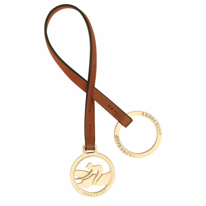 Women Key Rings | Longchamp Box-Trot Key Rings Cognac