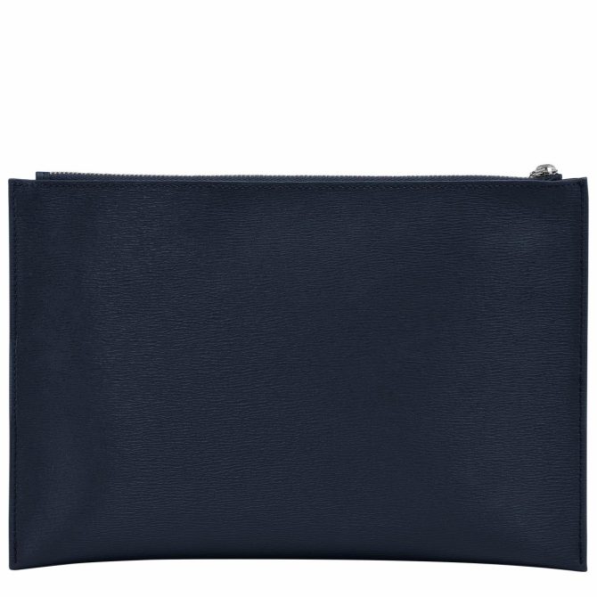 Women Pouches & Cases | Longchamp Le Pliage City Pouch Navy