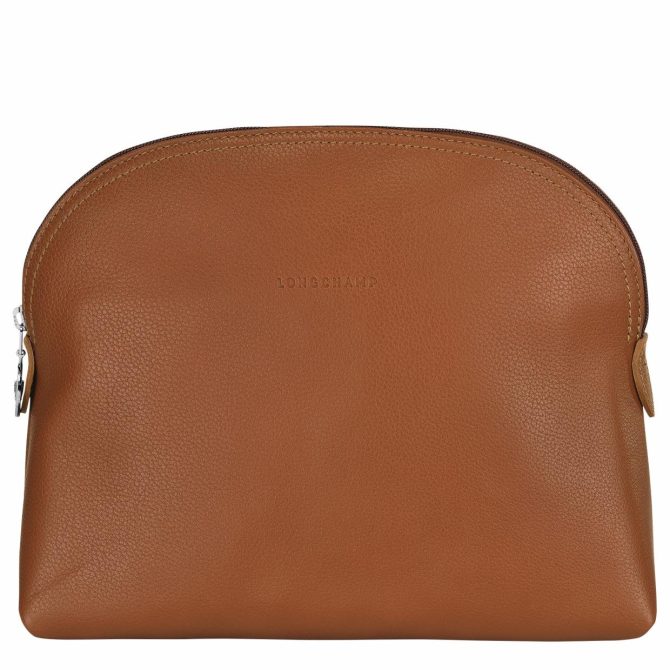 Women/Men Toiletry Bags | Longchamp Le Foulonné Toiletry Case Caramel