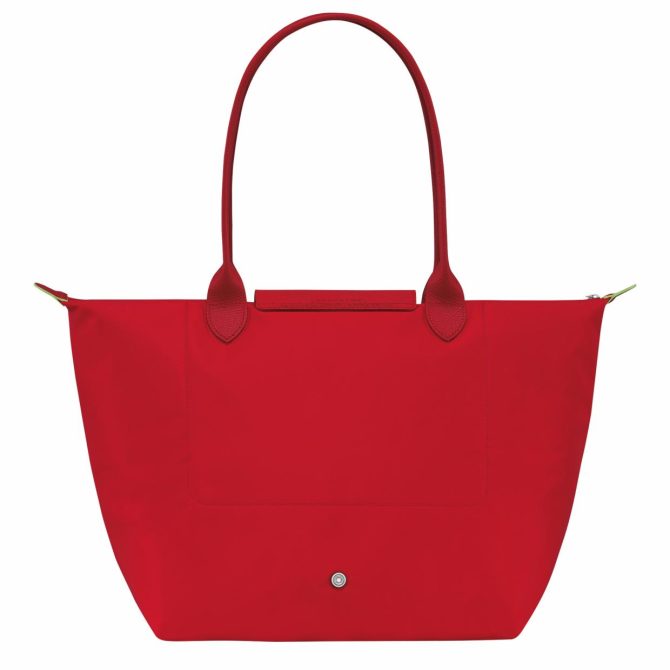 Women Shoulder Bags | Longchamp Le Pliage Green L Tote Bag Tomato