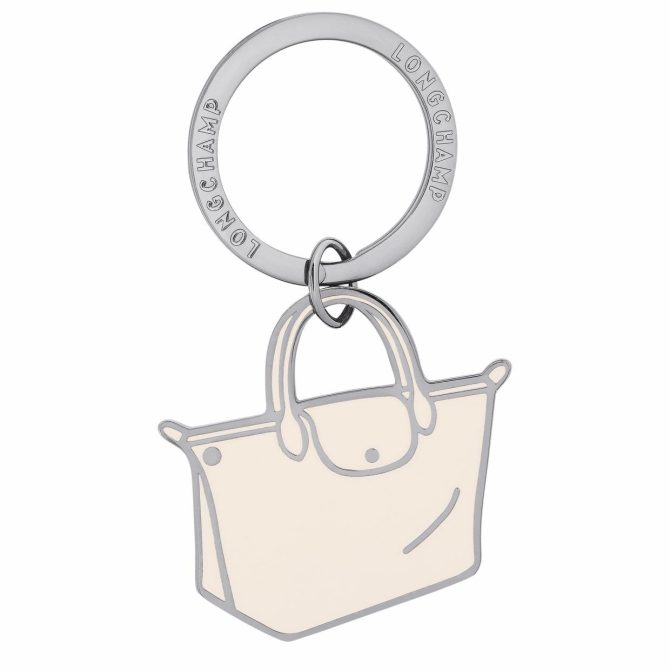 Women Key Rings | Longchamp Le Pliage Key Rings Ecru