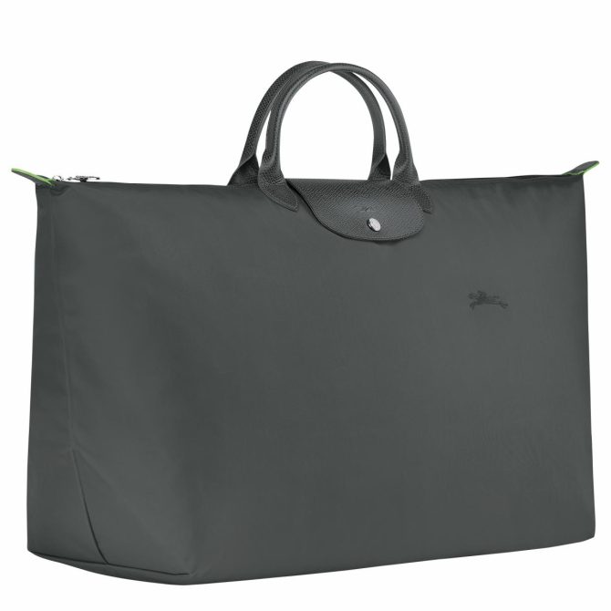 Women/Men Travel Bags | Longchamp Le Pliage Green M Travel Bag Graphite