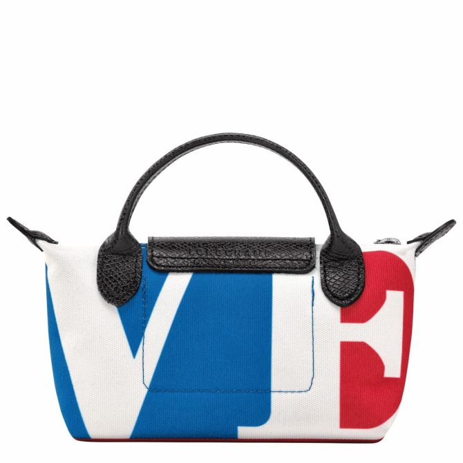 Women/Men Pouches & Cases | Longchamp Longchamp X Robert Indiana Pouch White