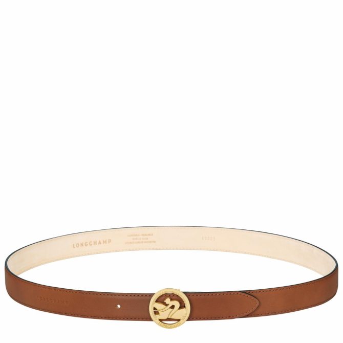 Women Belts | Longchamp Box-Trot Ladies' Belt Cognac