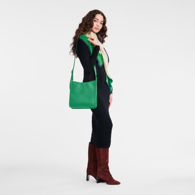 Women Crossbody Bags | Longchamp Le Foulonné M Crossbody Bag Green