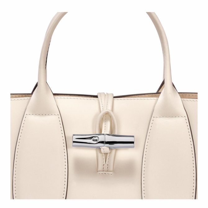 Women Handbags | Longchamp Le Roseau M Handbag Ecru