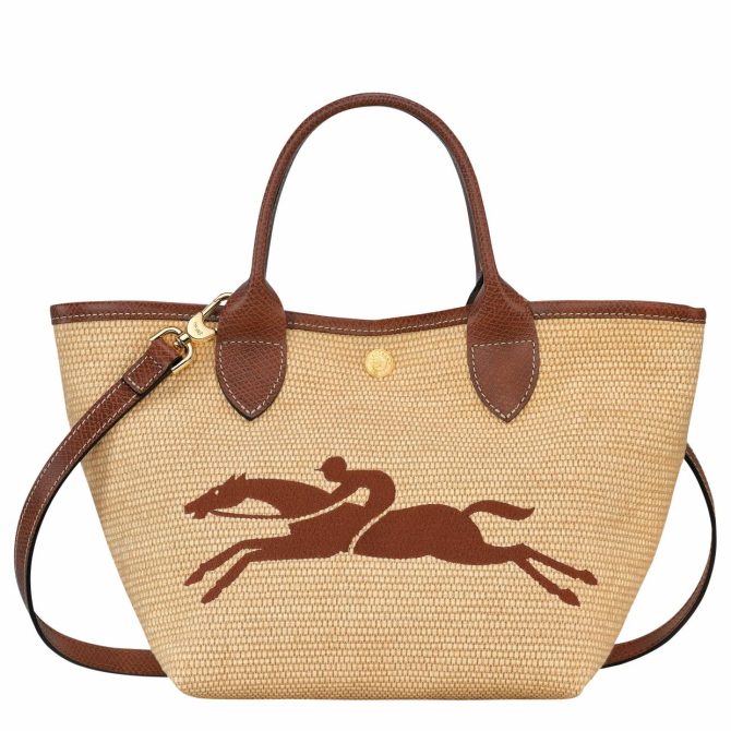 Women Handbags | Longchamp Le Panier Pliage S Basket Bag Brown