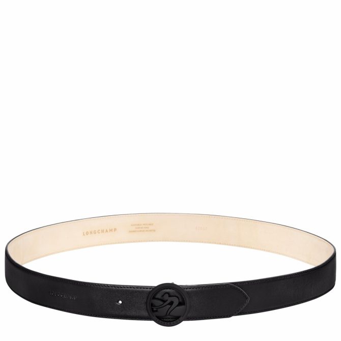 Men Belts | Longchamp Box-Trot Men's Belt Black