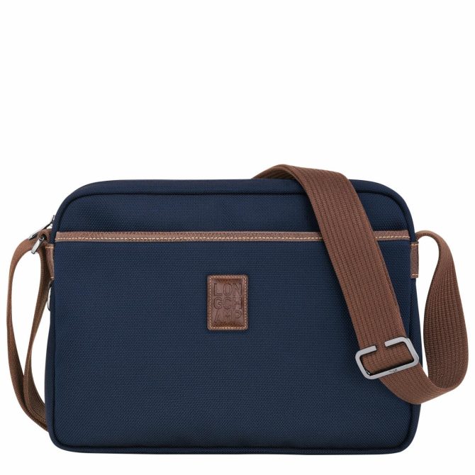 Men Crossbody Bags | Longchamp Boxford M Camera Bag Blue