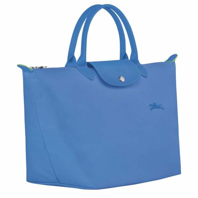 Women Handbags | Longchamp Le Pliage Green M Handbag Cornflower