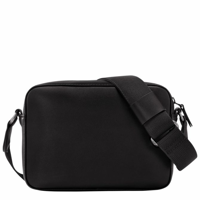 Men Crossbody Bags | Longchamp Longchamp Sur Seine Camera Bag Black