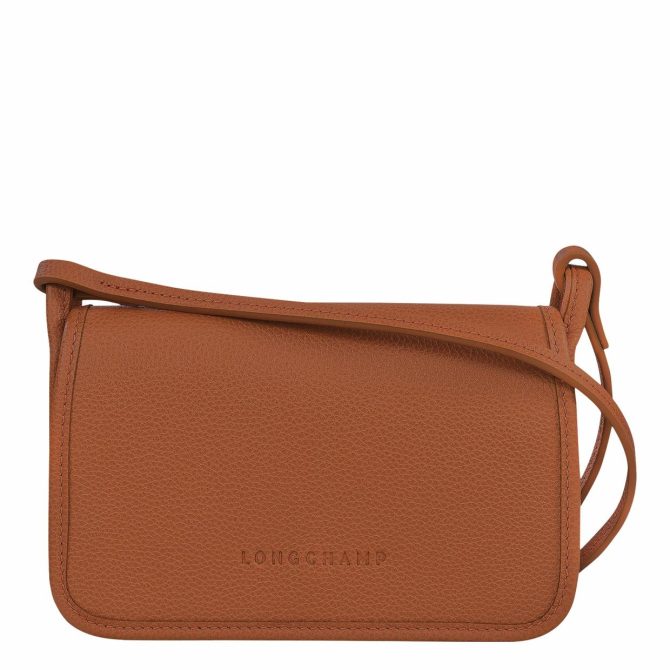 Women Leather Clutches | Longchamp Le Foulonné XS Clutch Caramel