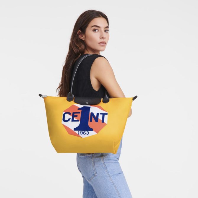 Women Shoulder Bags | Longchamp Longchamp X Robert Indiana L Tote Bag Blue