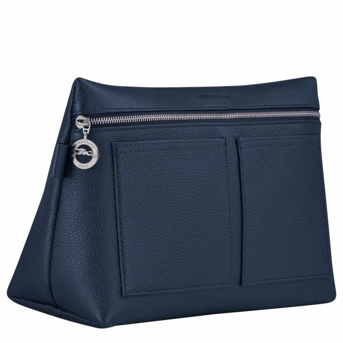 Women/Men Toiletry Bags | Longchamp Le Foulonné Toiletry Case Navy