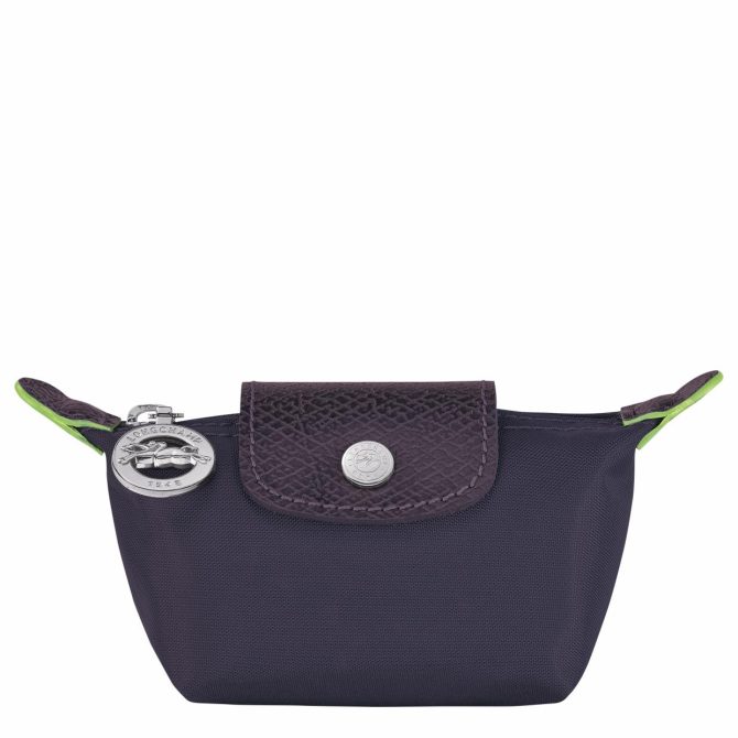 Women/Men Cardholders & Coin Purses | Longchamp Le Pliage Green Coin Purse Bilberry