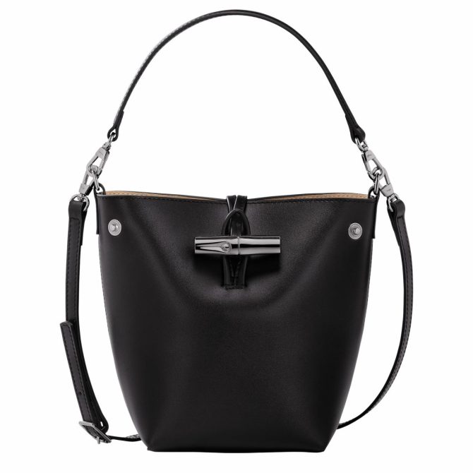 Women Crossbody Bags | Longchamp Le Roseau XS Bucket Bag Black