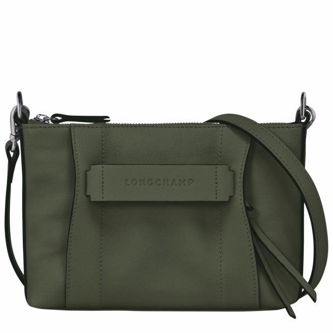 Women Crossbody Bags | Longchamp Longchamp 3D S Crossbody Bag Khaki